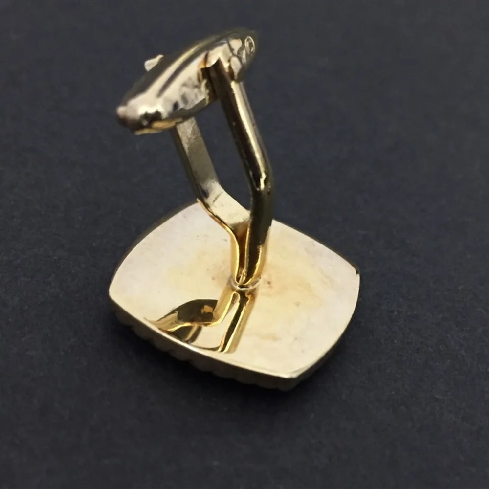 Christian Dior CD Logo Gold Tone Cufflinks /5Q1783 - Picture 5 of 8